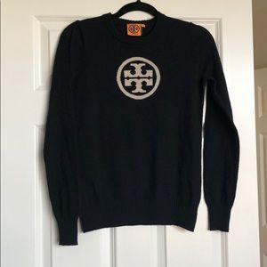 Tory Burch Cashmere Navy Blue Sweater